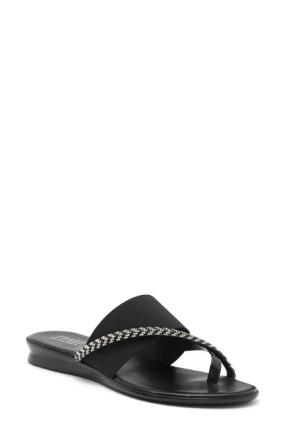 Italian Shoemakers Yude Slide Sandal In Black