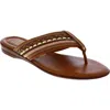 Italian Shoemakers Zali Slide Sandal In Brown