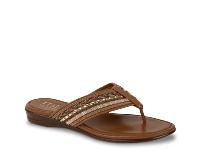 Italian Shoemakers Zylah Sandal In Brown