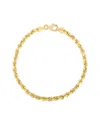 Italian Silver 14k Over  Chain Bracelet