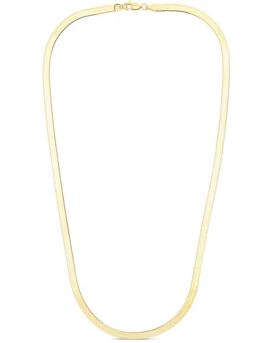 Italian Silver 14k Over  Chain Necklace In Gold