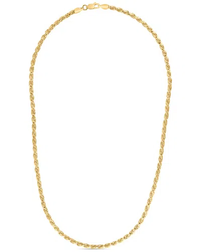 ITALIAN SILVER 14K OVER ITALIAN SILVER CHAIN NECKLACE