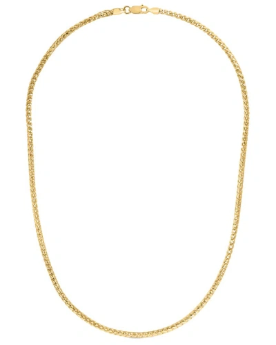 Italian Silver 14k Over  Franco Chain Necklace