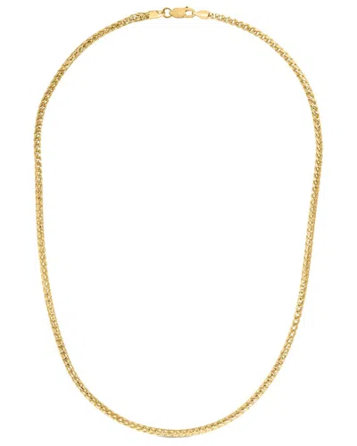 Italian Silver 14k Over  Franco Chain Necklace