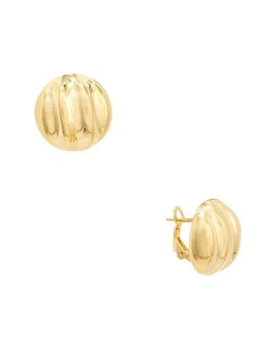 ITALIAN SILVER ITALIAN SILVER 14K PLATED SILVER EARRINGS