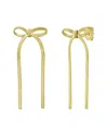 Italian Silver 14k Plated Silver Dangle Earrings