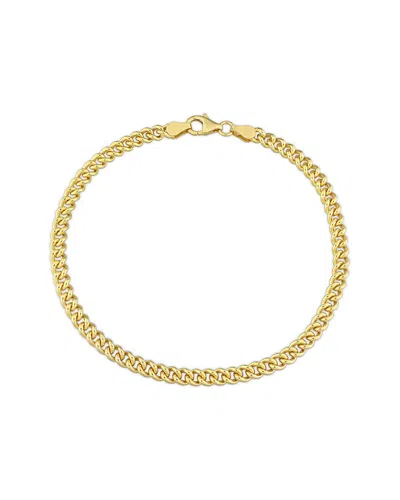 Italian Silver Curb Link Chain Bracelet