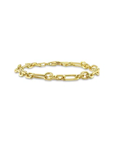 Italian Silver Figaro Chain Bracelet