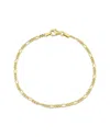 Italian Silver Figaro Chain Bracelet