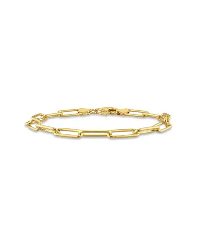 Italian Silver Paperclip Chain Bracelet