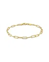 Italian Silver Paperclip Chain Bracelet