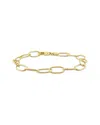 Italian Silver Twisted Rolo Chain Bracelet