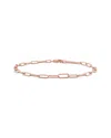 Italian Silver Paperclip Chain Bracelet