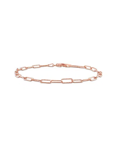 Italian Silver Paperclip Chain Bracelet