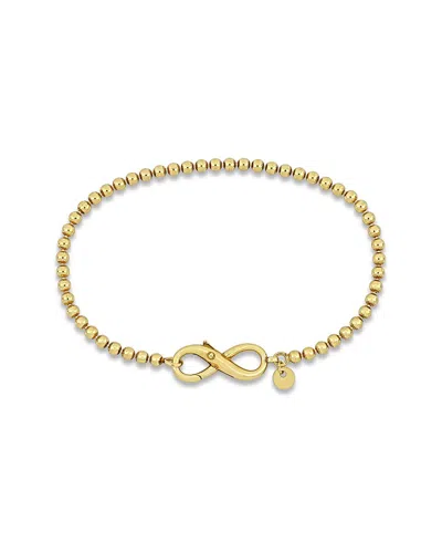 Italian Silver Ball Link Bracelet