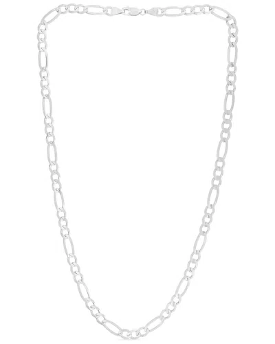 Italian Silver Chain Necklace In Metallic