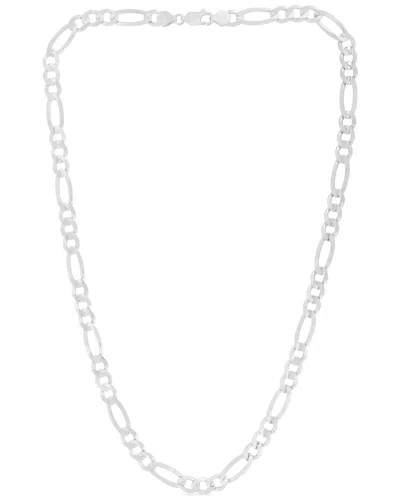 Italian Silver Chain Necklace In Red