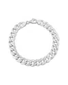 Italian Silver Curb Link Chain Bracelet
