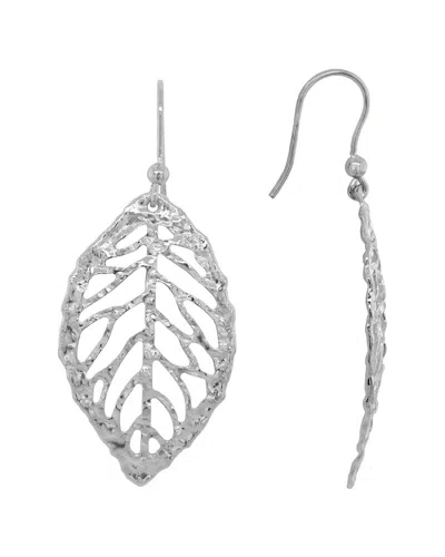 Italian Silver Dangle Earrings In Metallic