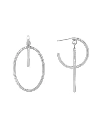Italian Silver Dangle Earrings In Metallic