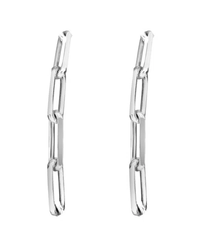 Italian Silver Dangle Earrings In Metallic
