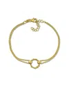 Italian Silver Double Row Bracelet
