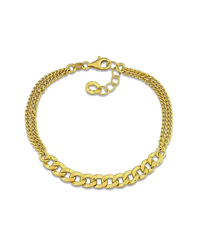 ITALIAN SILVER ITALIAN SILVER DOUBLE ROW BRACELET