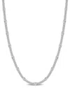 Italian Silver Fancy Curb Link Necklace