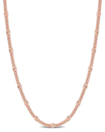 Italian Silver Fancy Curb Link Necklace