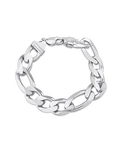 Italian Silver Figaro Chain Bracelet
