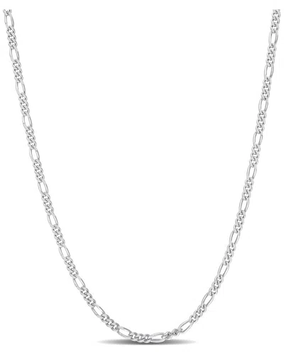 Italian Silver Figaro Chain Necklace