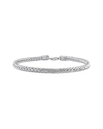 Italian Silver Foxtail Chain Bracelet