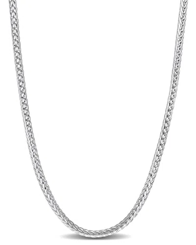 ITALIAN SILVER ITALIAN SILVER FOXTAIL CHAIN NECKLACE