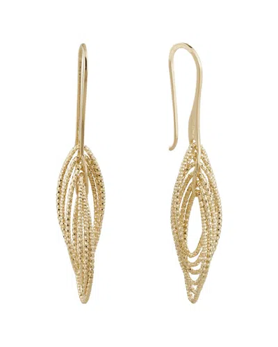 ITALIAN SILVER GOLD OVER ITALIAN SILVER EARRINGS