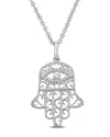 Italian Silver Hamsa Pendant