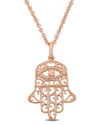 Italian Silver Hamsa Pendant