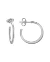 Italian Silver Hoops