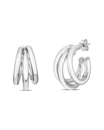 Italian Silver Hoops