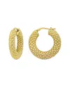 Italian Silver Hoops