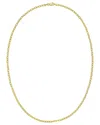 Italian Silver Italian Gold Gold Over Silver 2.8mm French Cable Chain Necklace In Gold