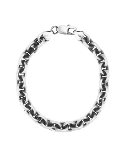Italian Silver Large Cable Link Bracelet