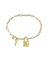 Italian Silver Lock & Key Bracelet