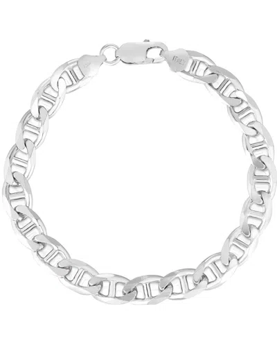 Italian Silver Mariner Chain Bracelet In Metallic