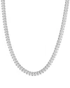 Italian Silver Miami Cuban Link Necklace