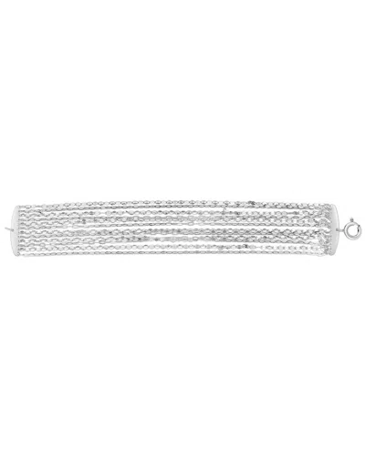 ITALIAN SILVER ITALIAN SILVER MULTI STRAND BRACELET