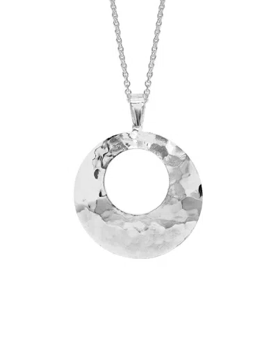 Italian Silver Necklace In Metallic