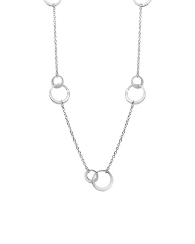 Italian Silver Necklace In White