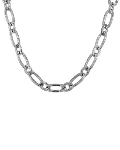 Italian Silver Necklace In Metallic