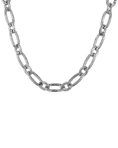 Italian Silver Necklace In Metallic