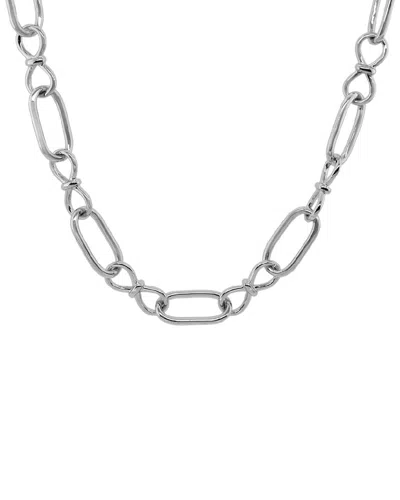 Italian Silver Necklace In Transparent